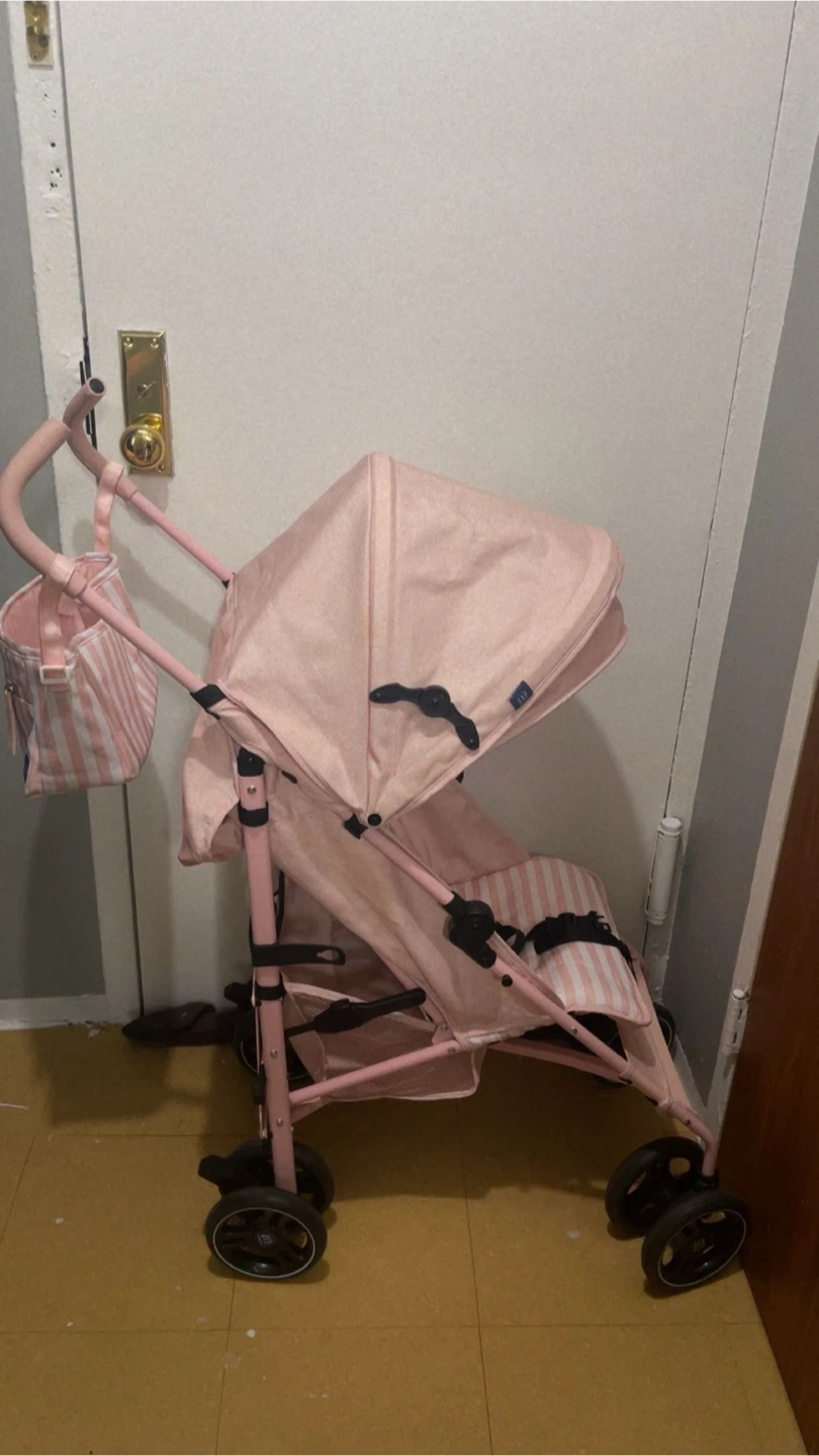 Gap Pink Striped Baby Stroller - photo 4