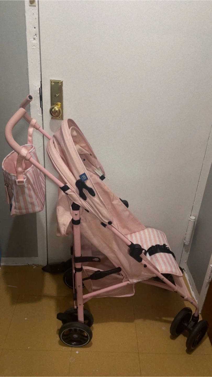 Gap Pink Striped Baby Stroller - photo 5