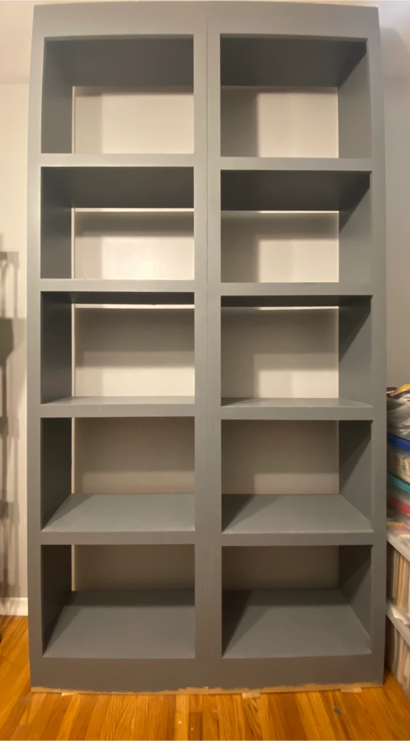 Grey Bookshelf
