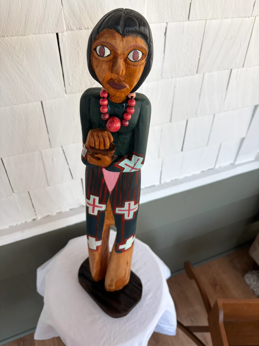 Hand Carved Wooden Figurine - photo 2