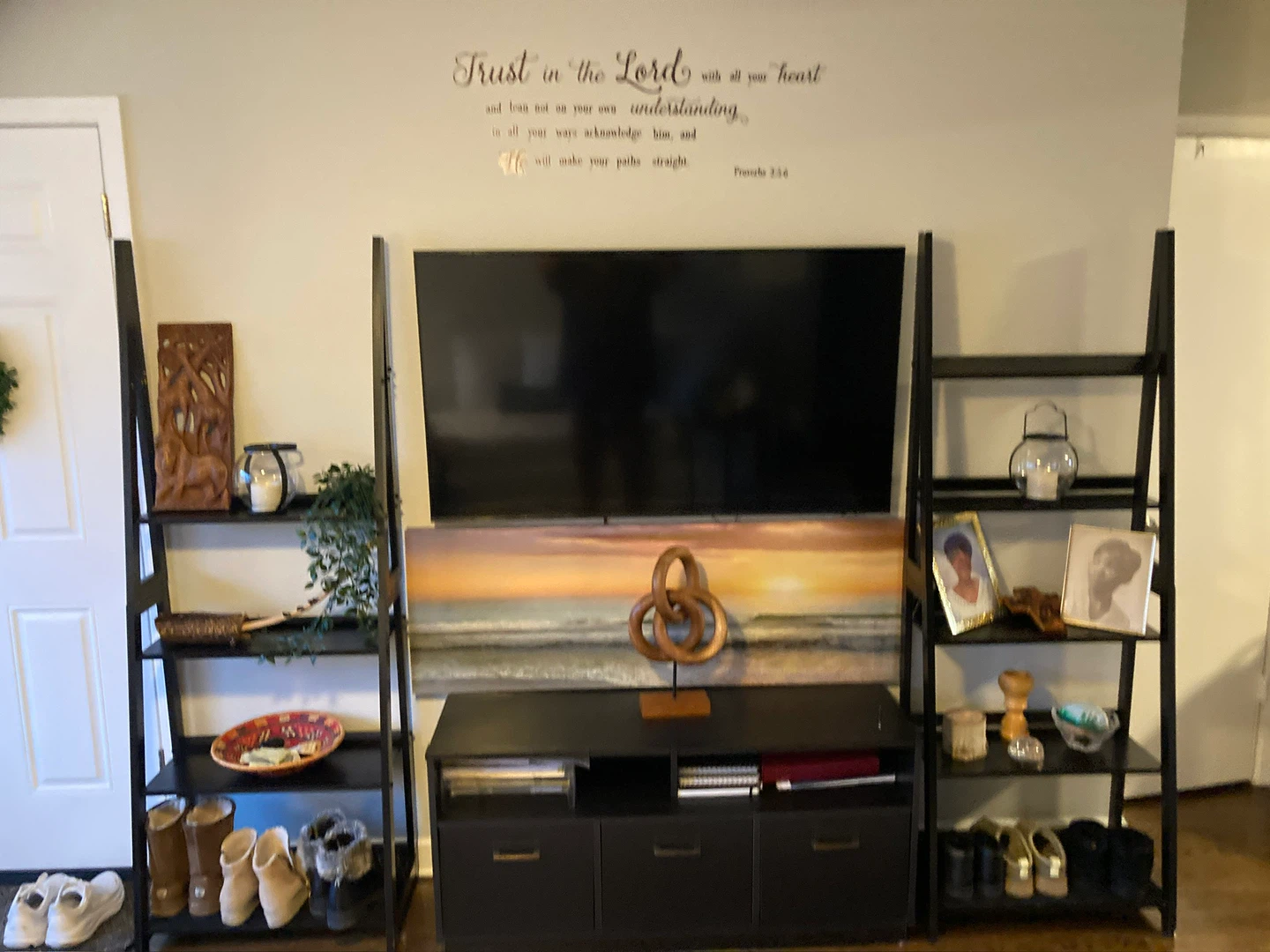 Free: Black Ladder Shelves (2)