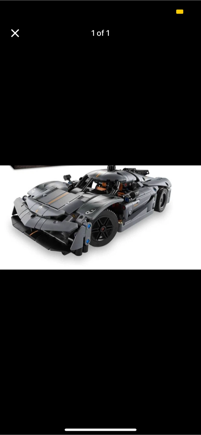 Gray Supercar Building Blocks Set