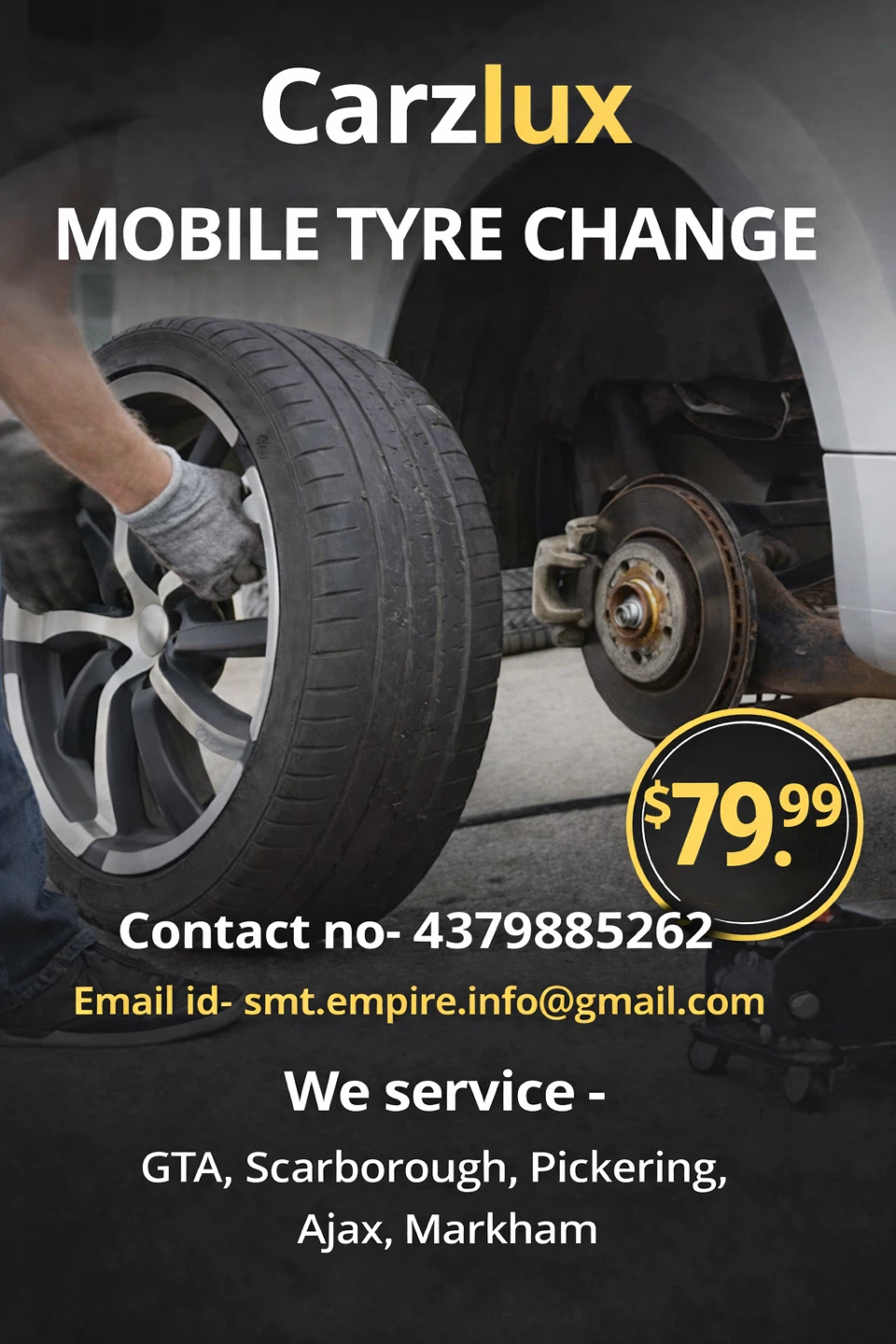 Carzlux Mobile Tyre Change Service