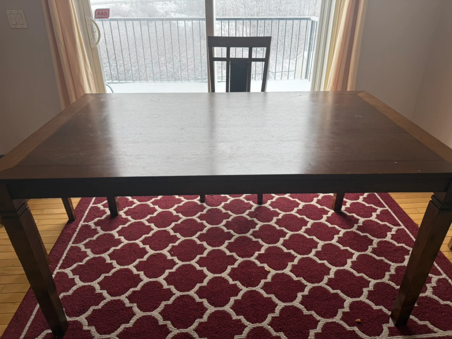 Wooden Dining Table and Chairs Set - photo 2