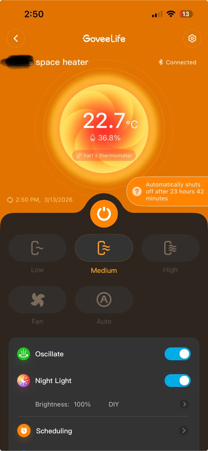 Govee Life Smart Space Heater & Fan - photo 5