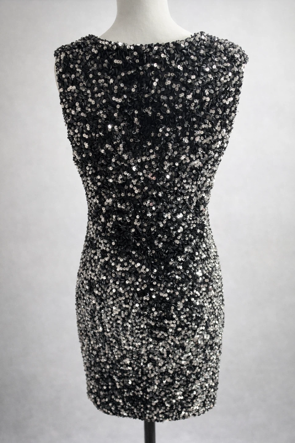 Joie Sequin Sleeveless Sheath Dress - Black/Silver - Medium - photo 2