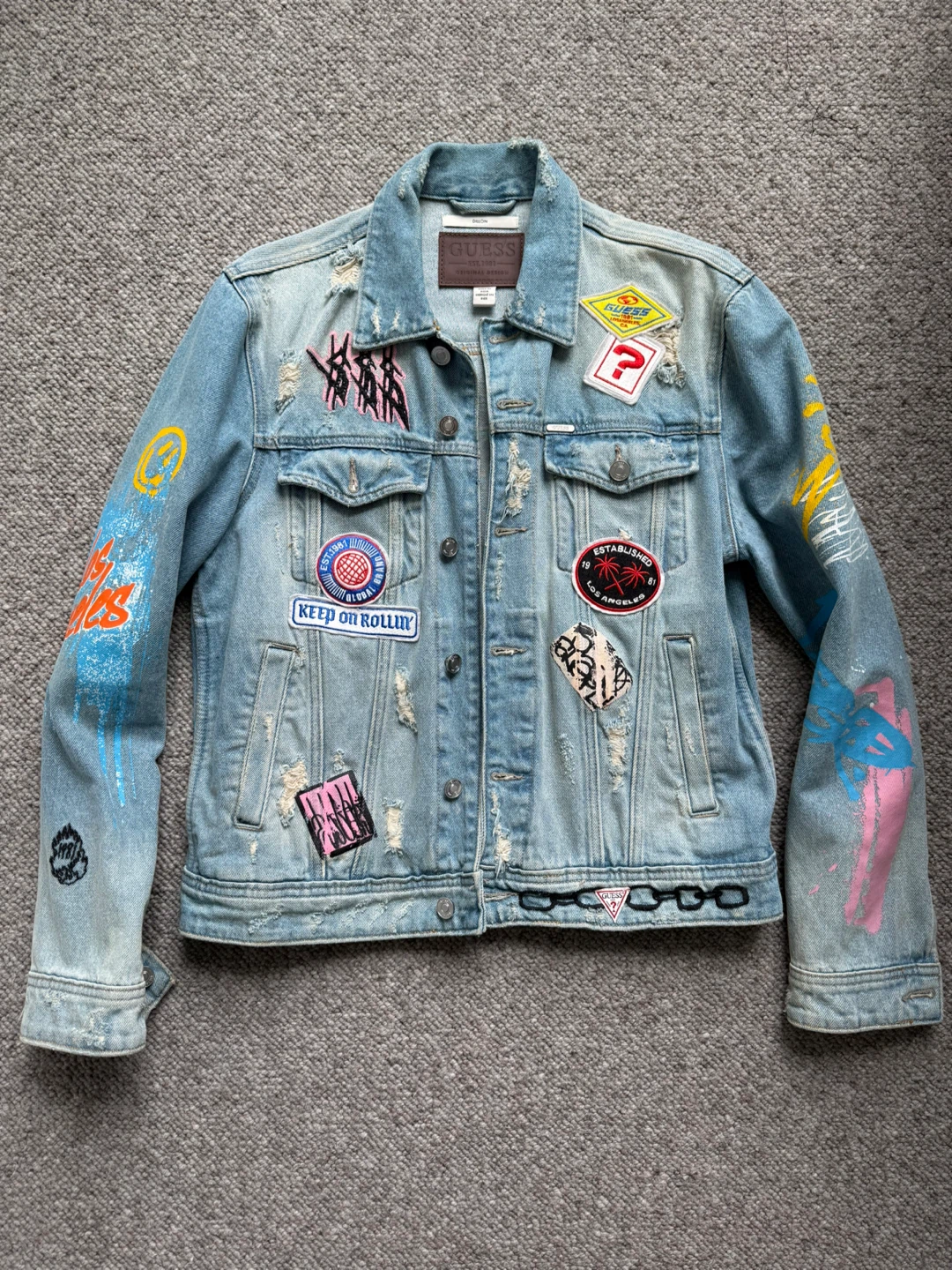 Guess graphic Denim Jacket “Limited edition”