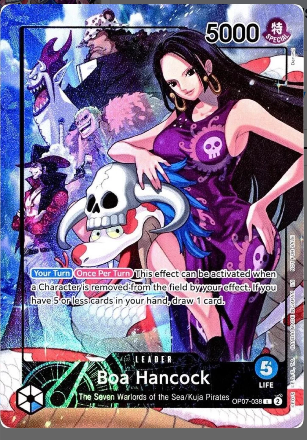 One Piece Card Game Boa Hancock Leader Card OP07-038