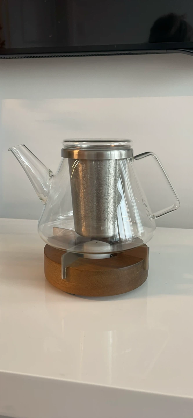 Ad Hoc Fusion Glass Teapot with Warmer - photo 2