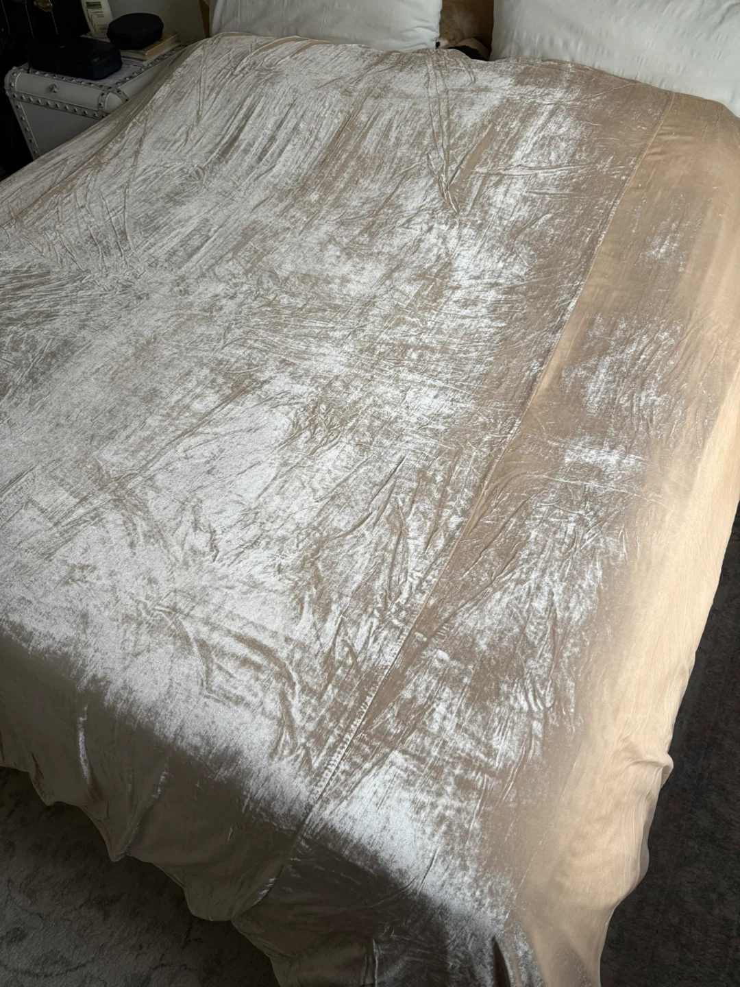 West Elm King Velvet Duvet Cover - photo 5
