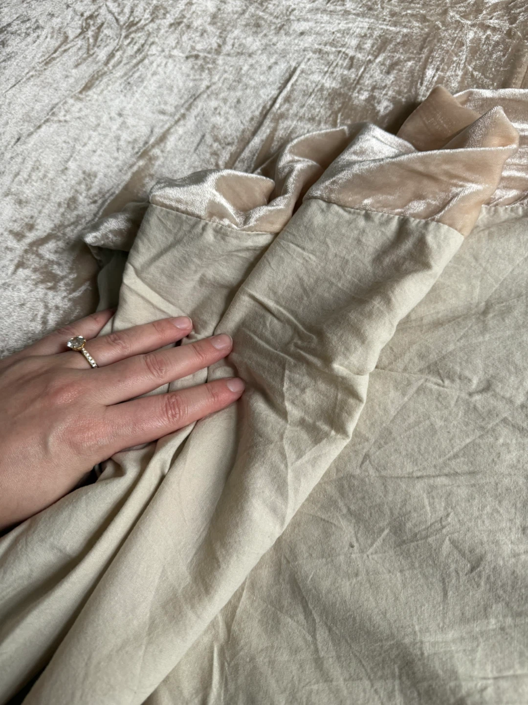 West Elm King Velvet Duvet Cover - photo 4