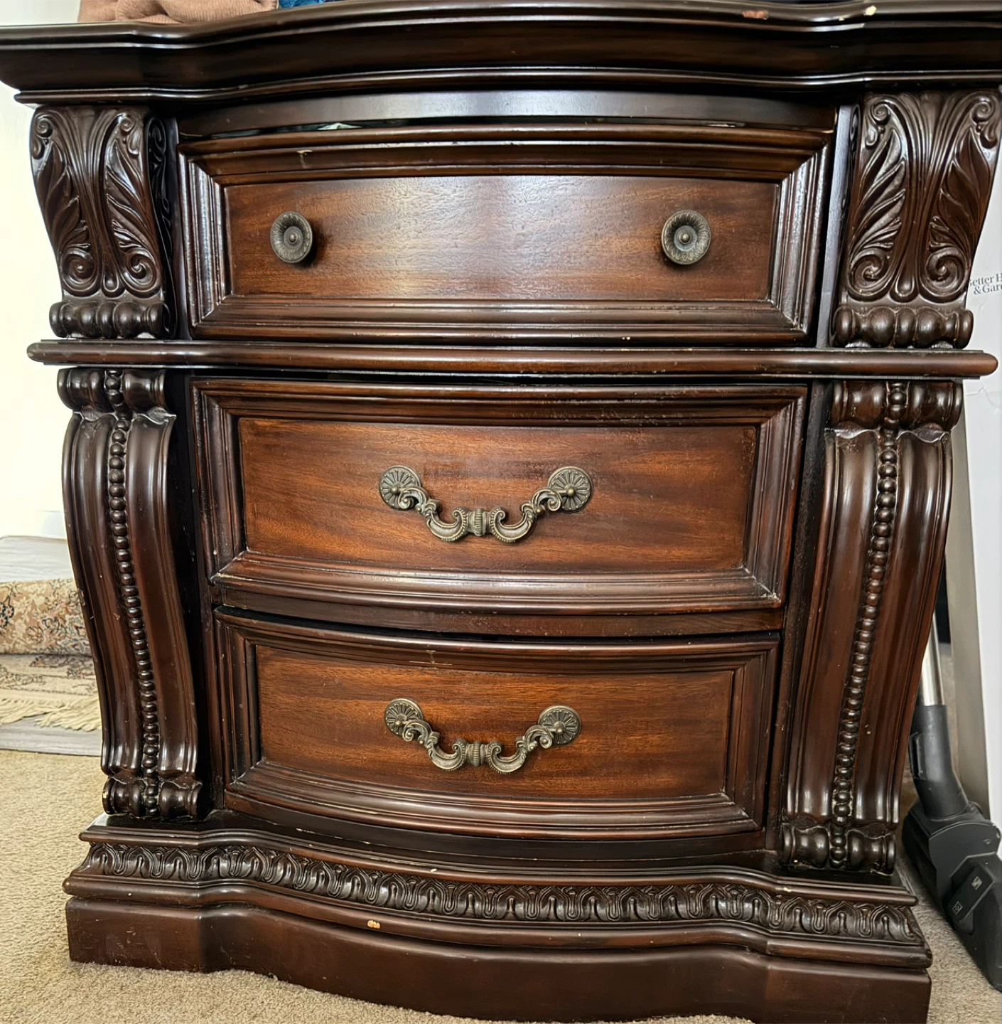 Dark Wood Bedroom Furniture Set