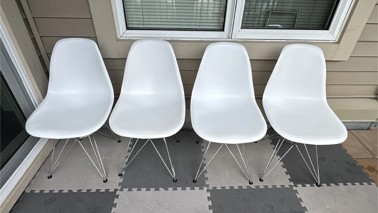Mid-Century Modern Eames-Inspired Eiffel Chairs - Set of 4 - photo 5