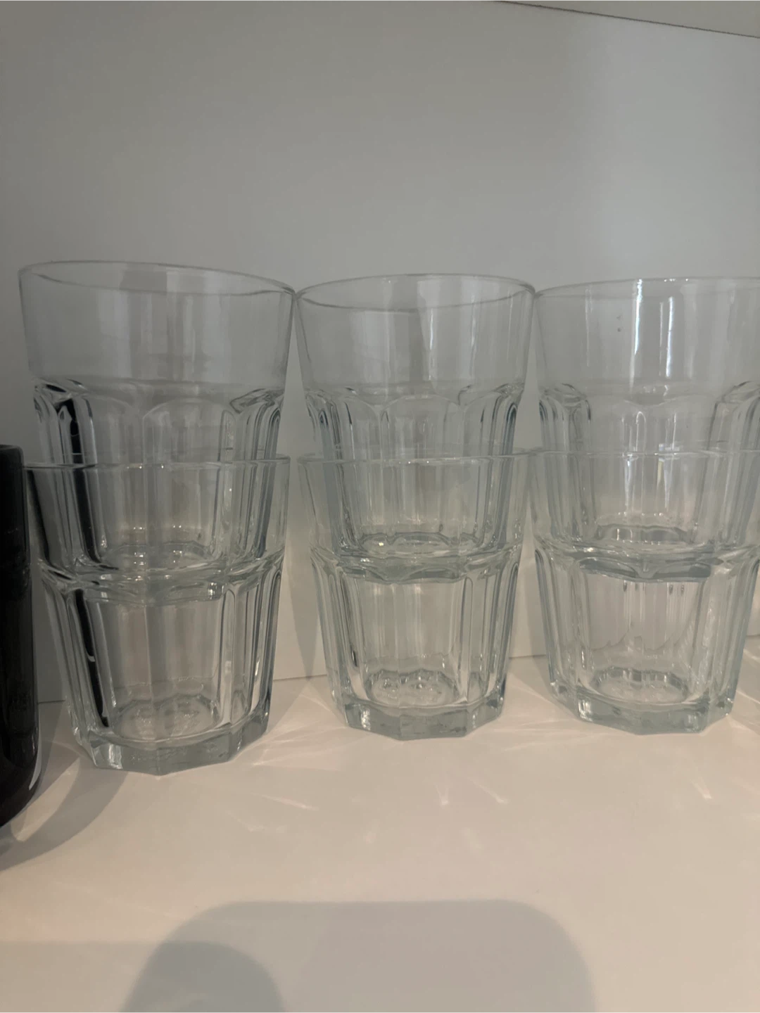 Set of 6 Clear Glass Ikea Tumbler Glasses