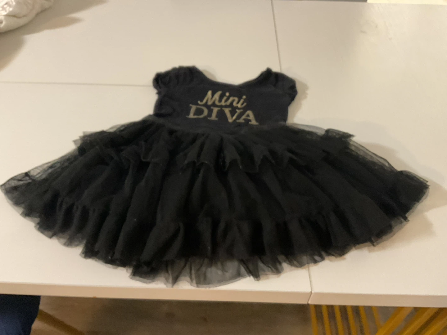Black "Mini Diva" Tutu Dress