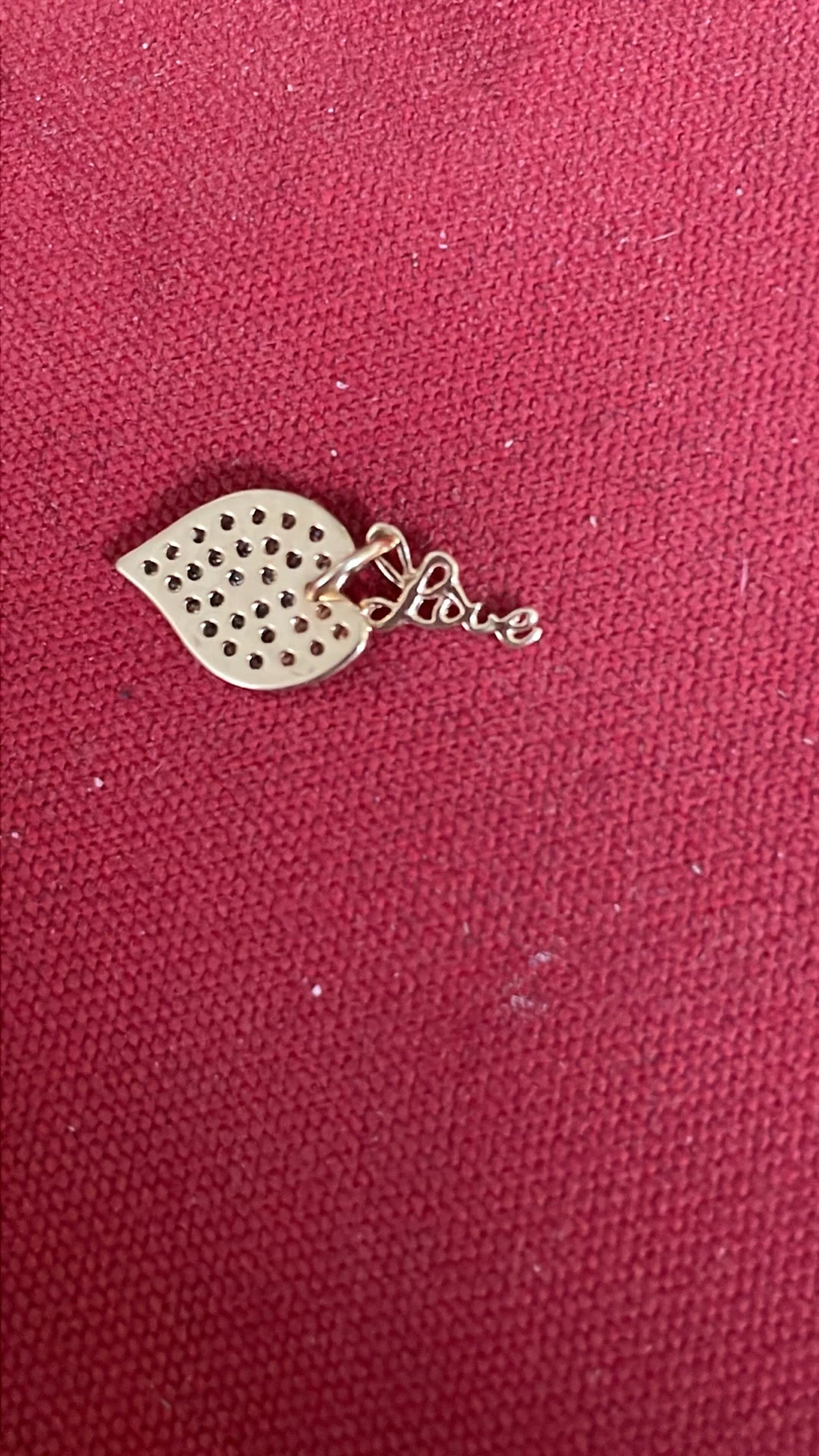 18k Gold Heart Charm Pendant - photo 2