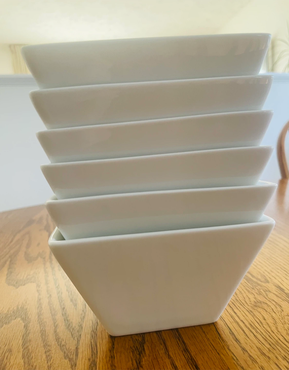 Set of 6 White Square Bowls - photo 2
