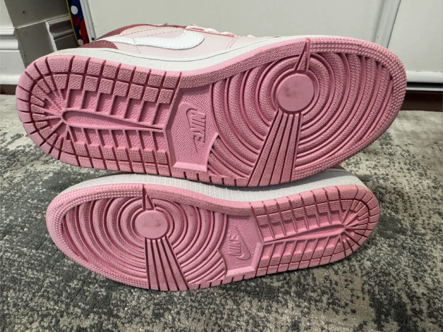Nike Air Jordan 1 Mid Pink Sneakers - photo 5