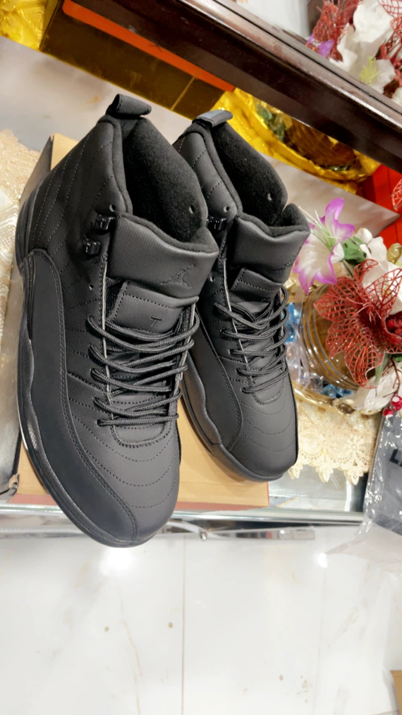 Air Jordan  12 Retro Black Sneakers - photo 4