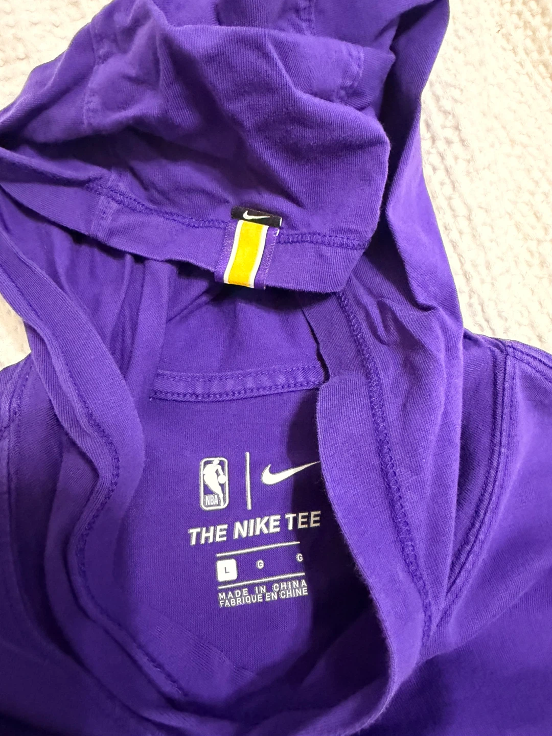 Nike Los Angeles Lakers Long Sleeve Shirt size Large - photo 3