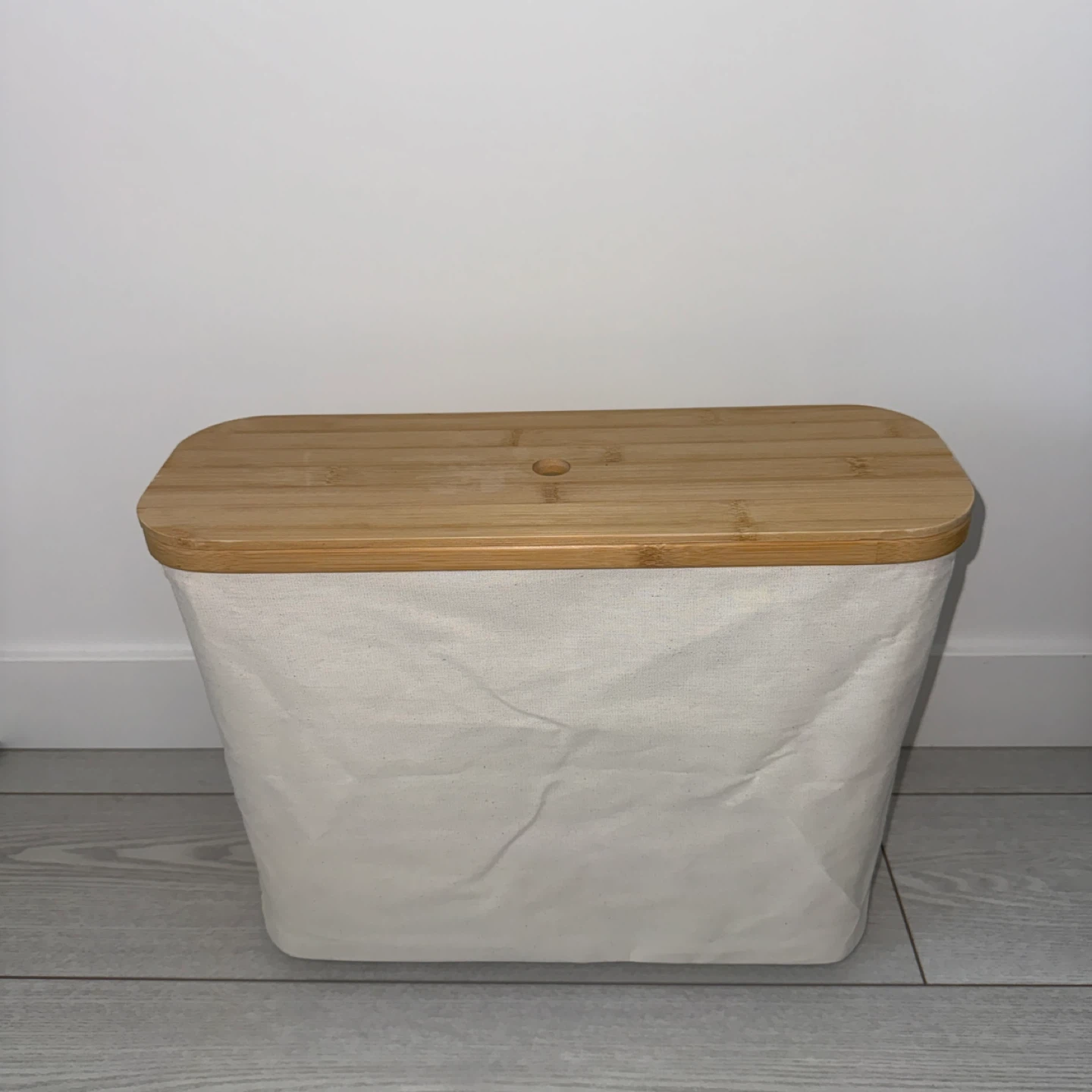 NEW Bamboo Toilet Paper Storage Holder - photo 5