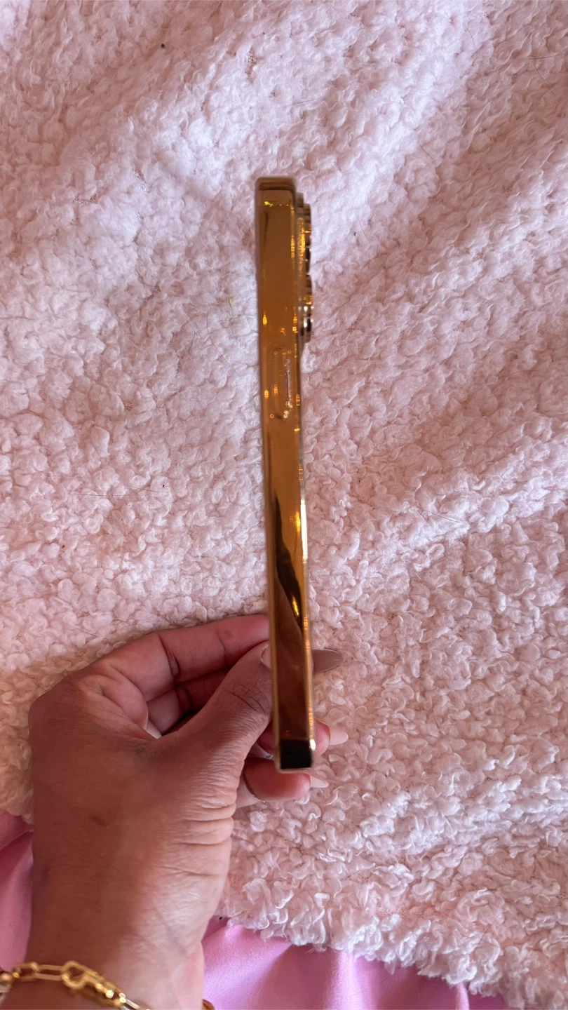 Clear MagSafe Phone Case with Gold Trim - photo 3
