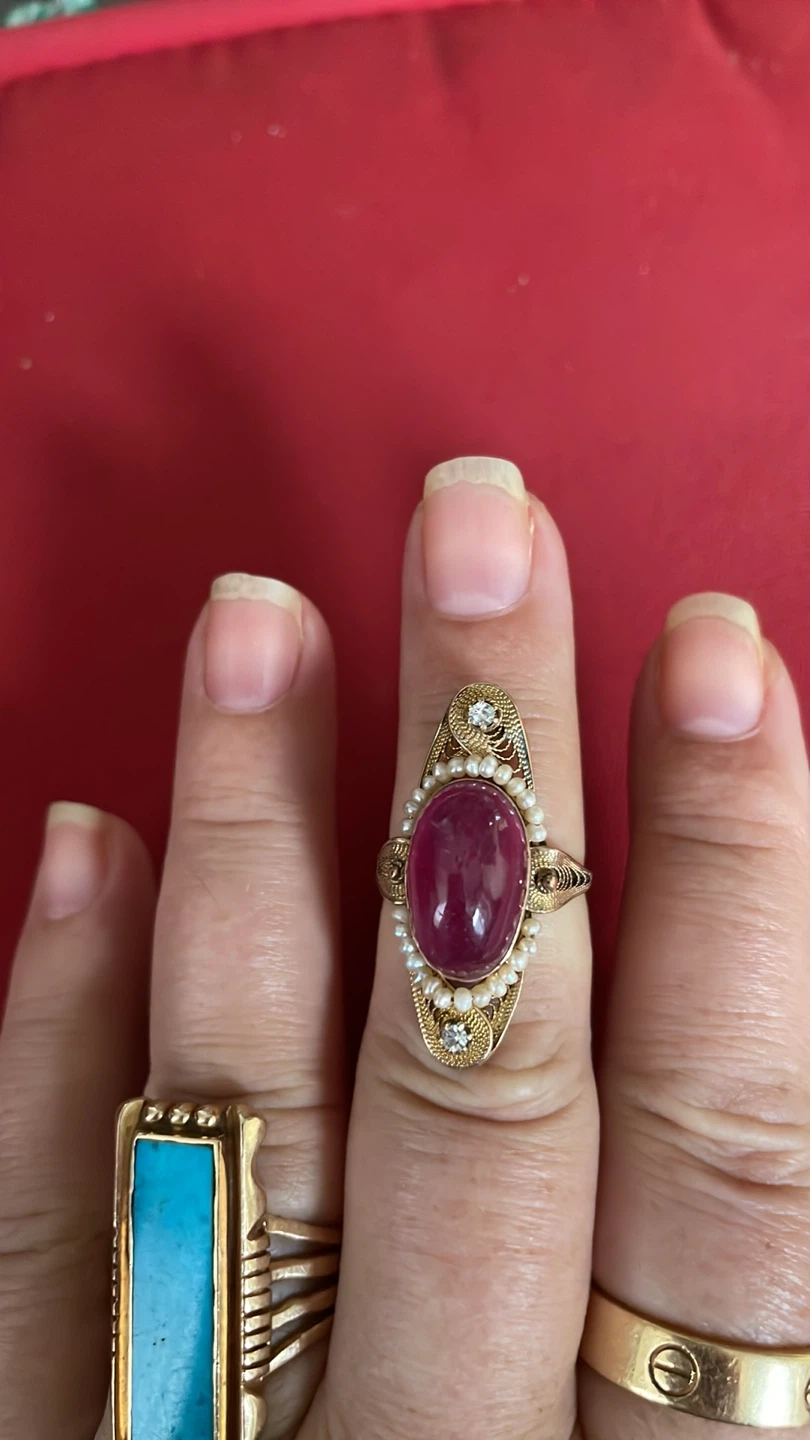 10k Gold ruby ring - photo 3