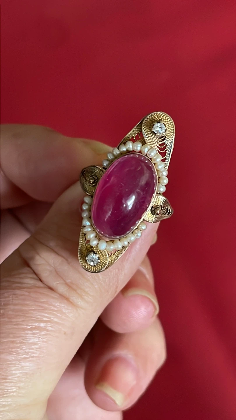 10k Gold ruby ring - photo 2
