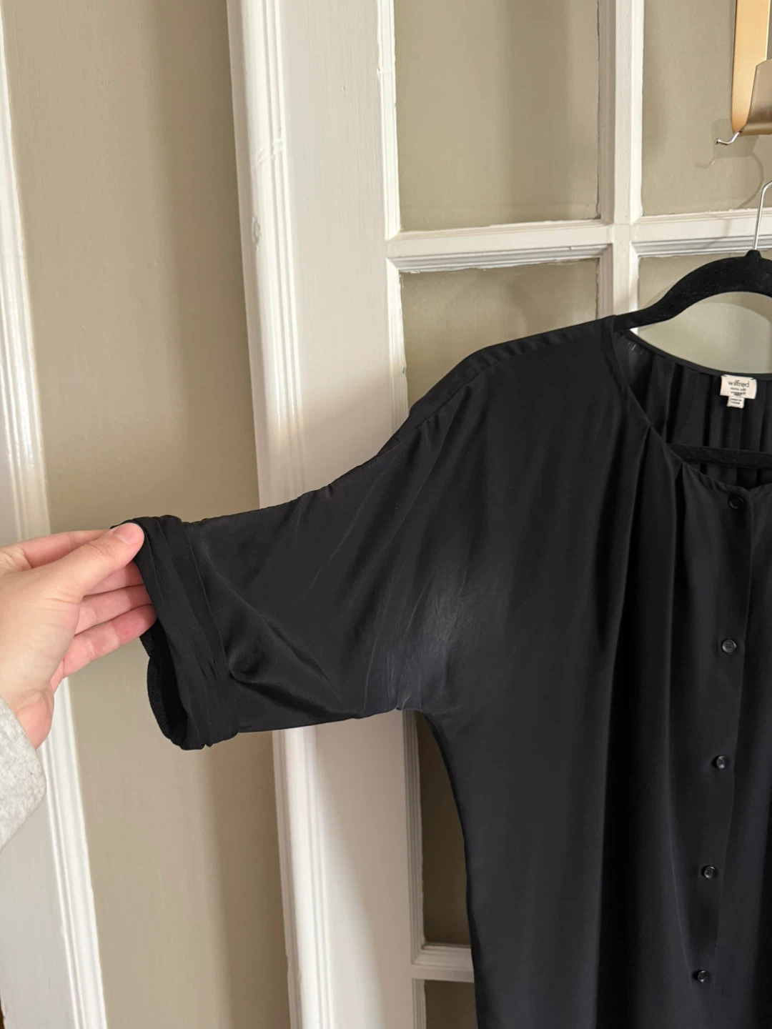 Wilfred silk tunic dress - sz XXS - photo 3