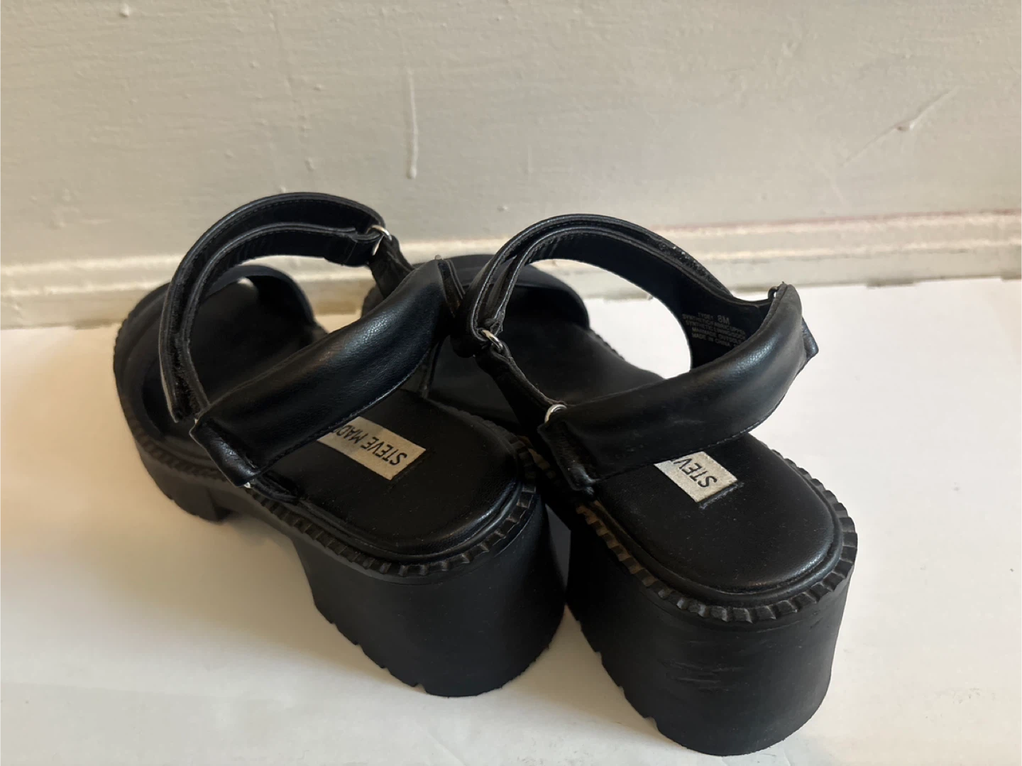 Steve Madden Black Platform Sandals - photo 4