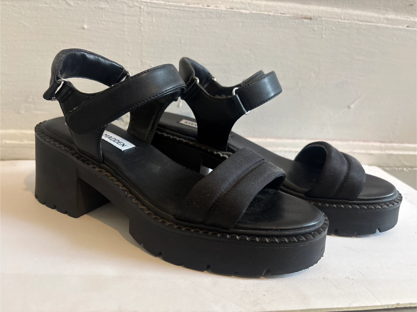 Steve Madden Black Platform Sandals - photo 2