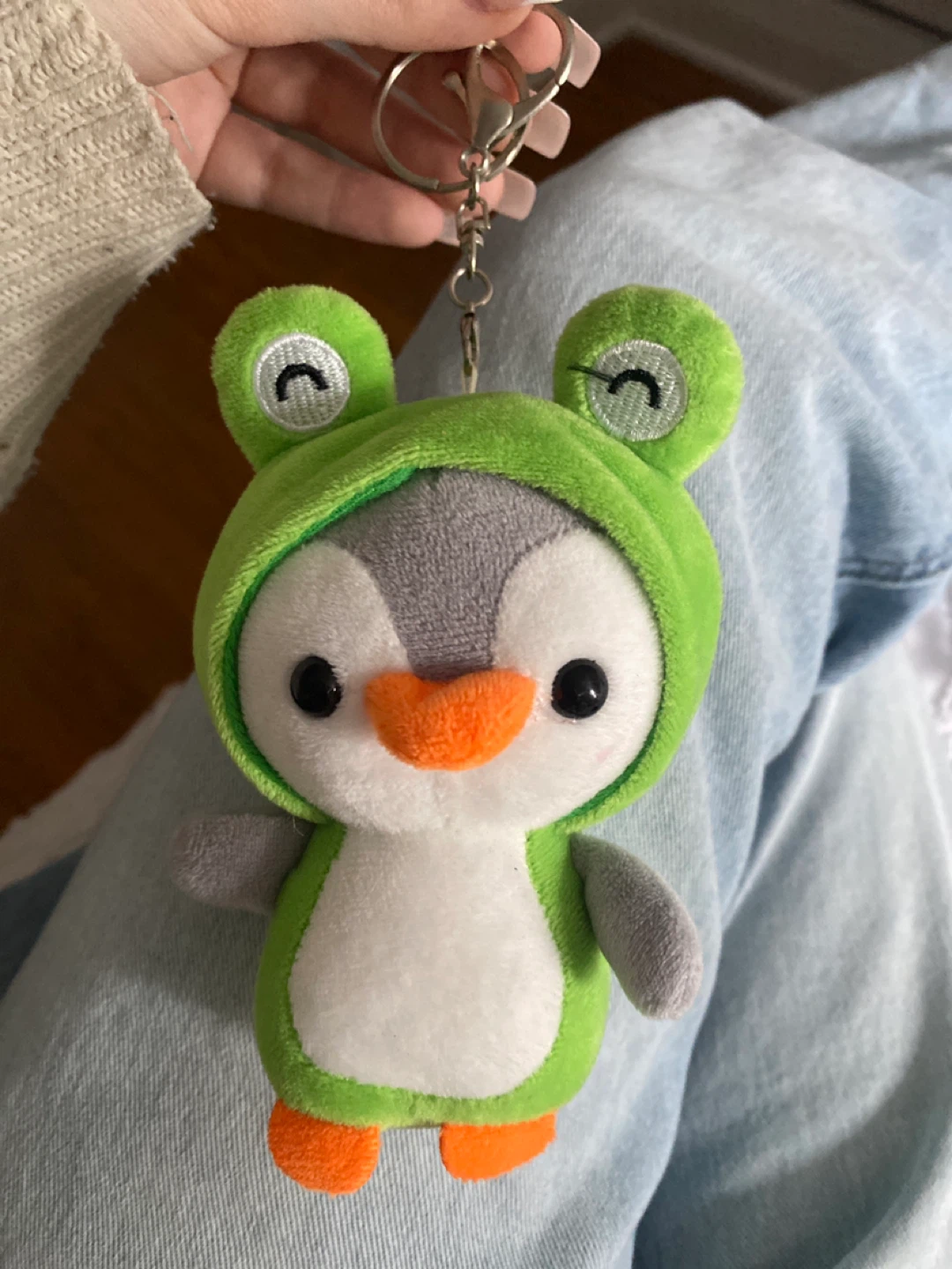 Plush Penguin Keychain