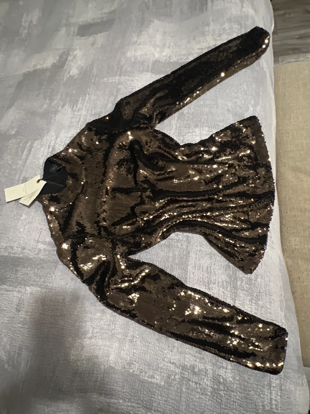 Ted Baker Sequin Long Sleeve Top