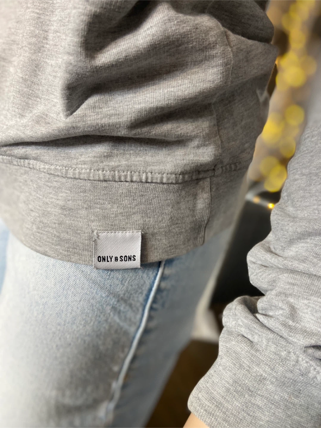 EUC: ONLY & SONS Grey Crewneck Sweatshirt S - photo 4