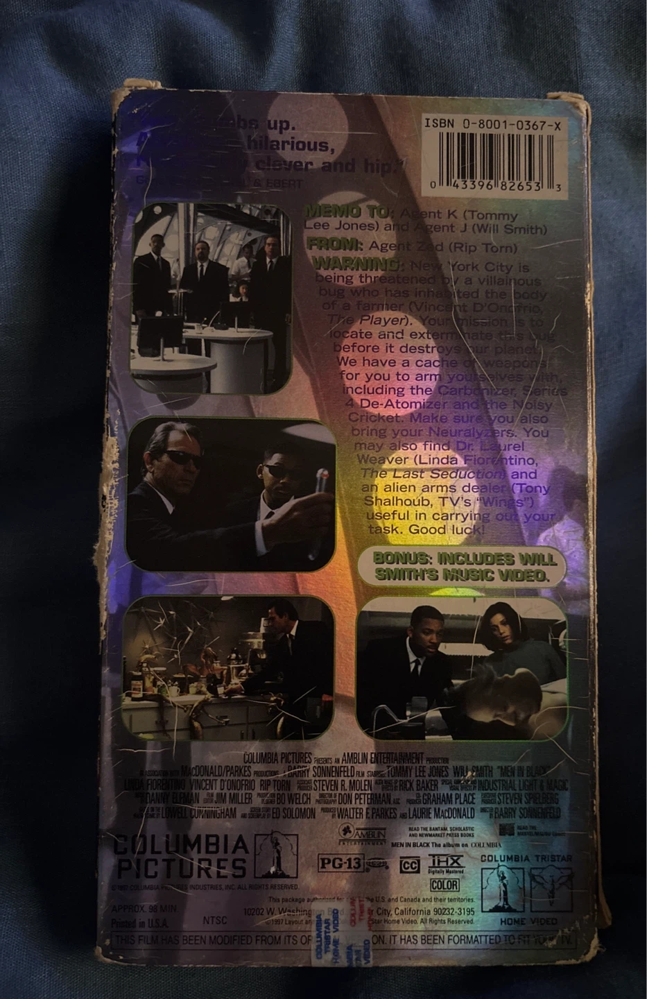 Men In Black VHS Tape - photo 3