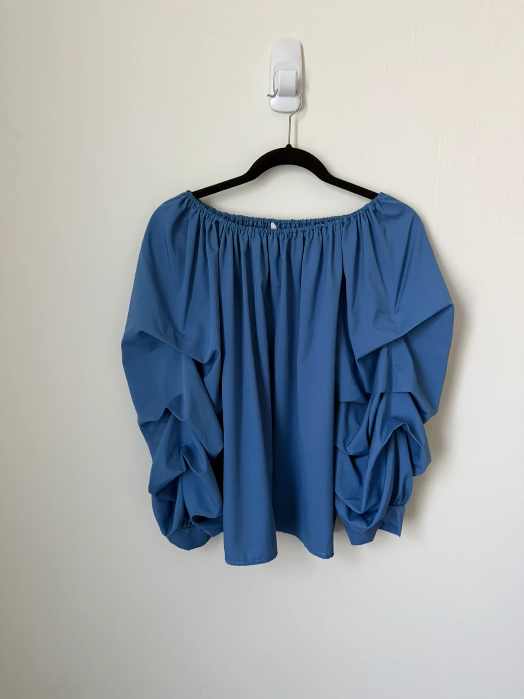 Off-the-shoulder unique blue top - photo 4