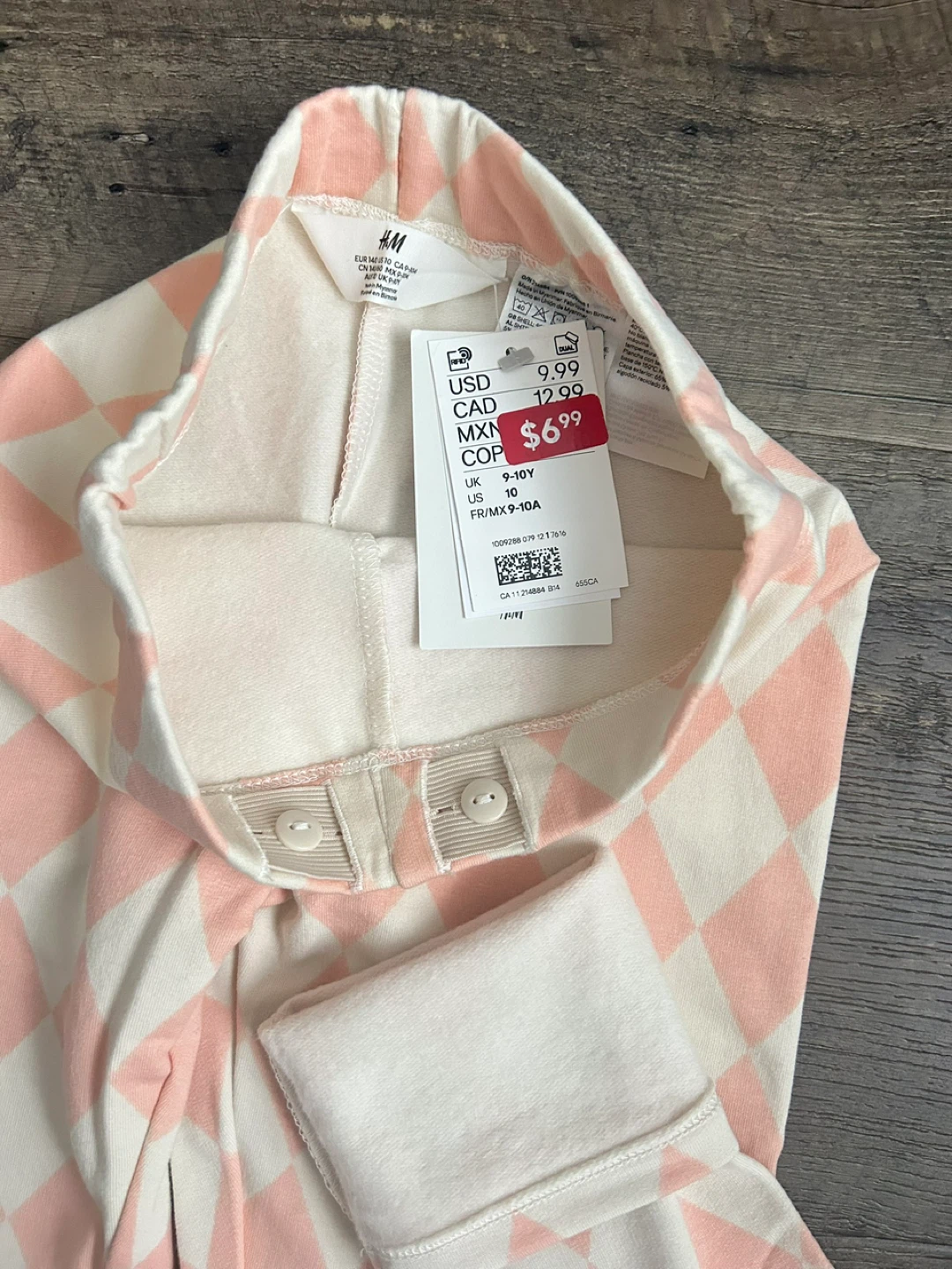 H&M Kids Girls Diamond Pattern Leggings 8-9Y - photo 2