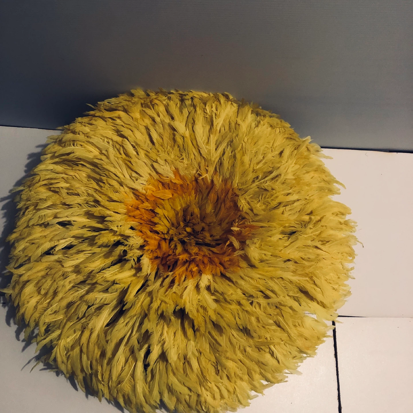 Juju heard…Yellow Feather Wall Hanging