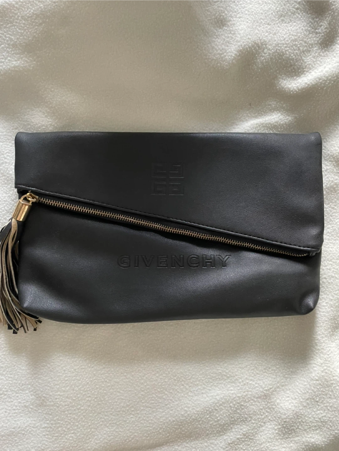 Givenchy Black Leather Clutch Bag with Tassel - photo 4