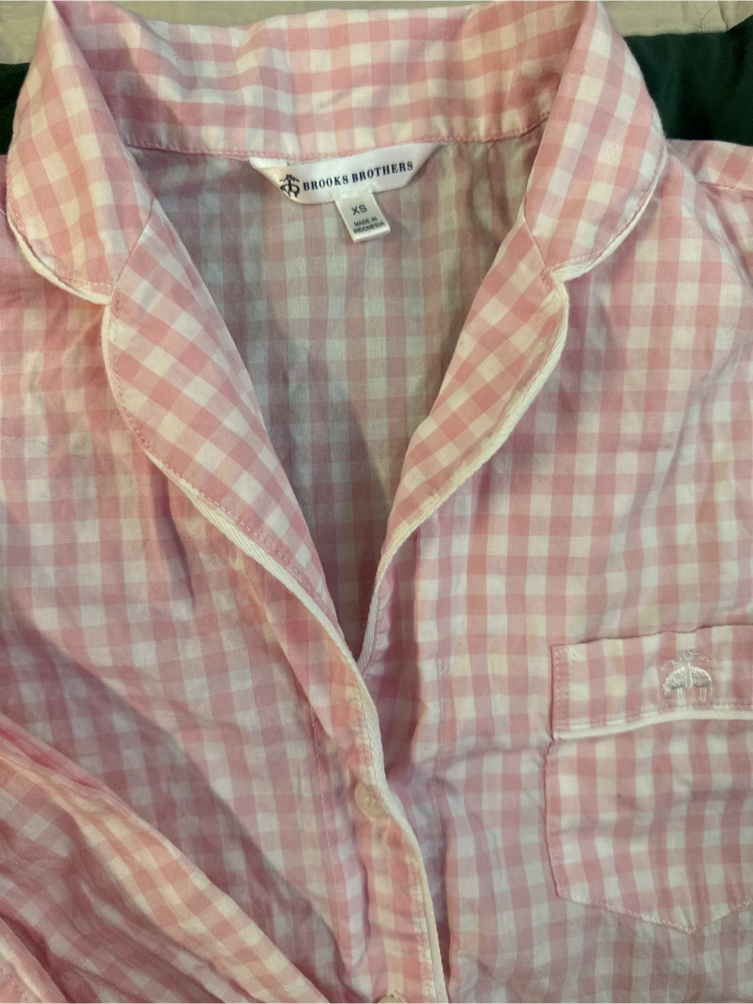 Brooks Brothers Pink Gingham Pajamas - XS - photo 2