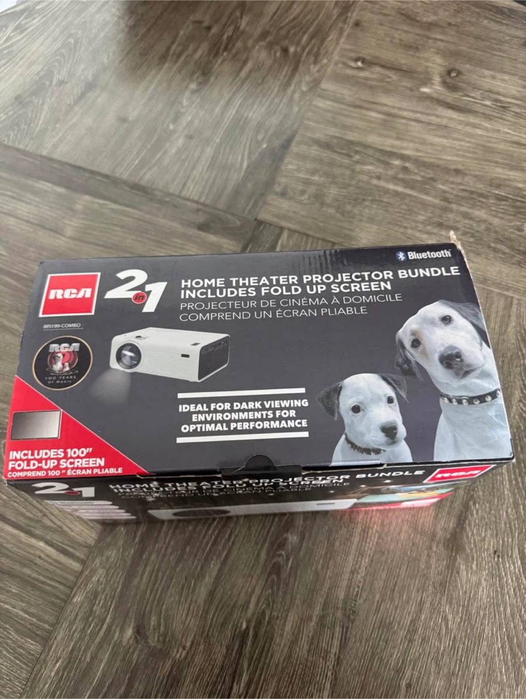 RCA Home Theater Projector Bundle + 100” Screen (Brand New) - photo 2