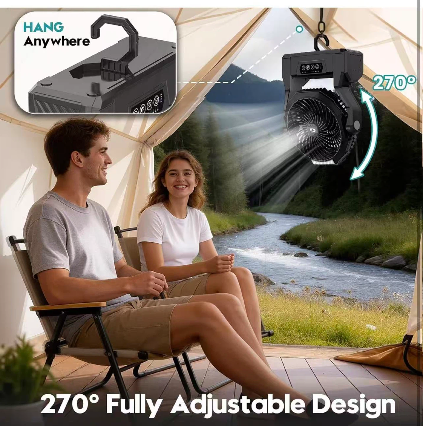 Portable Rechargeable Fan 20000mAh - photo 4