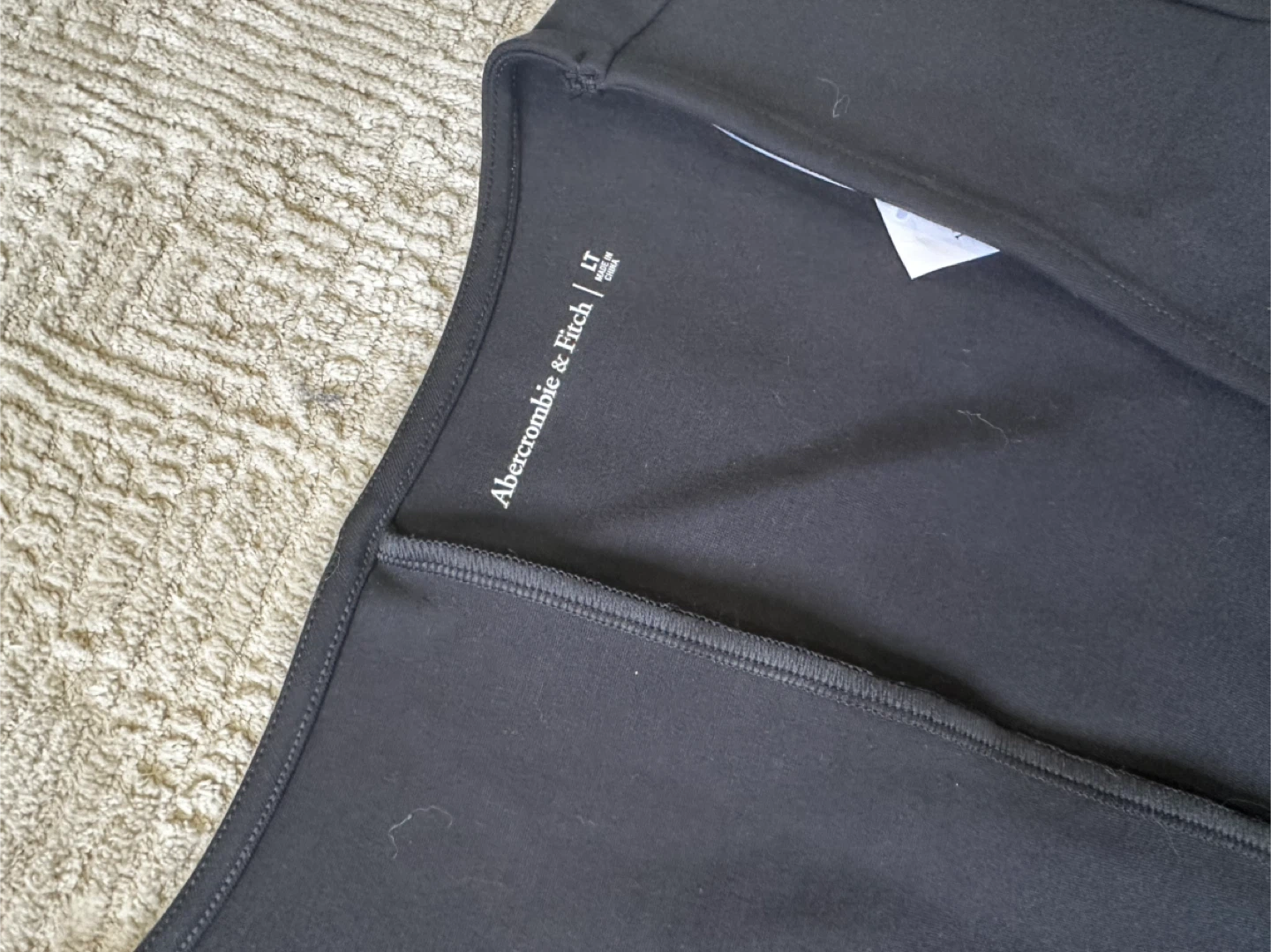 New Abercrombie & Fitch Black Long Sleeve Square Neck Mini Dress - photo 3