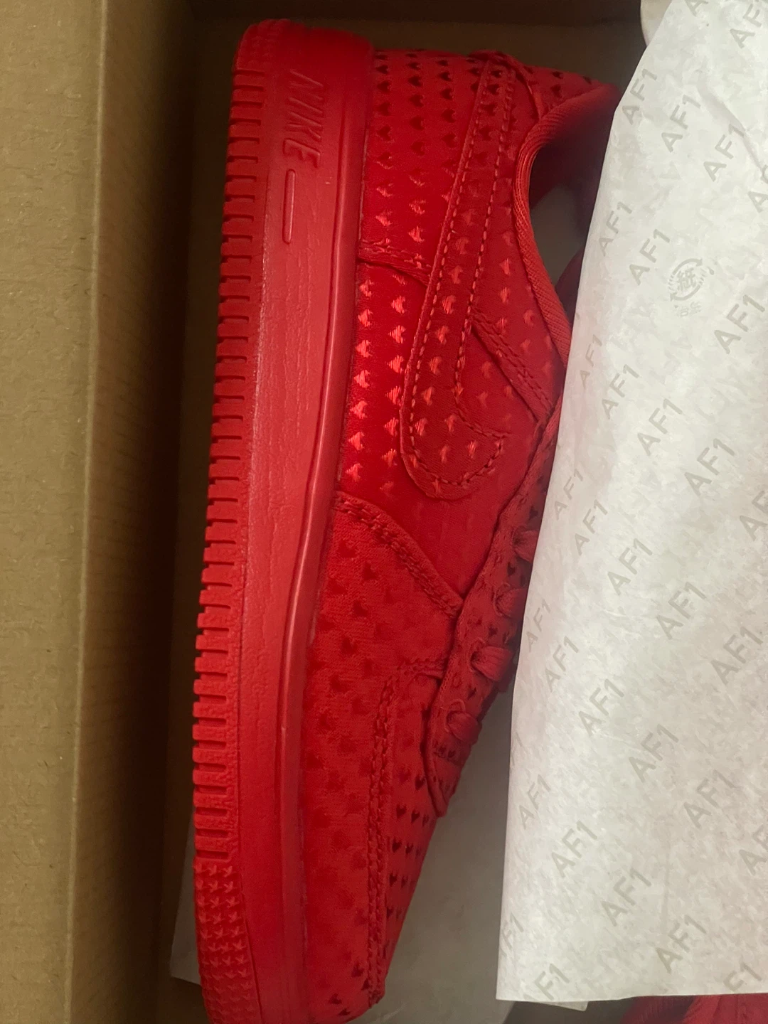 Nike Air Force 1 Low V Lace (PS) Red Sneakers - photo 2