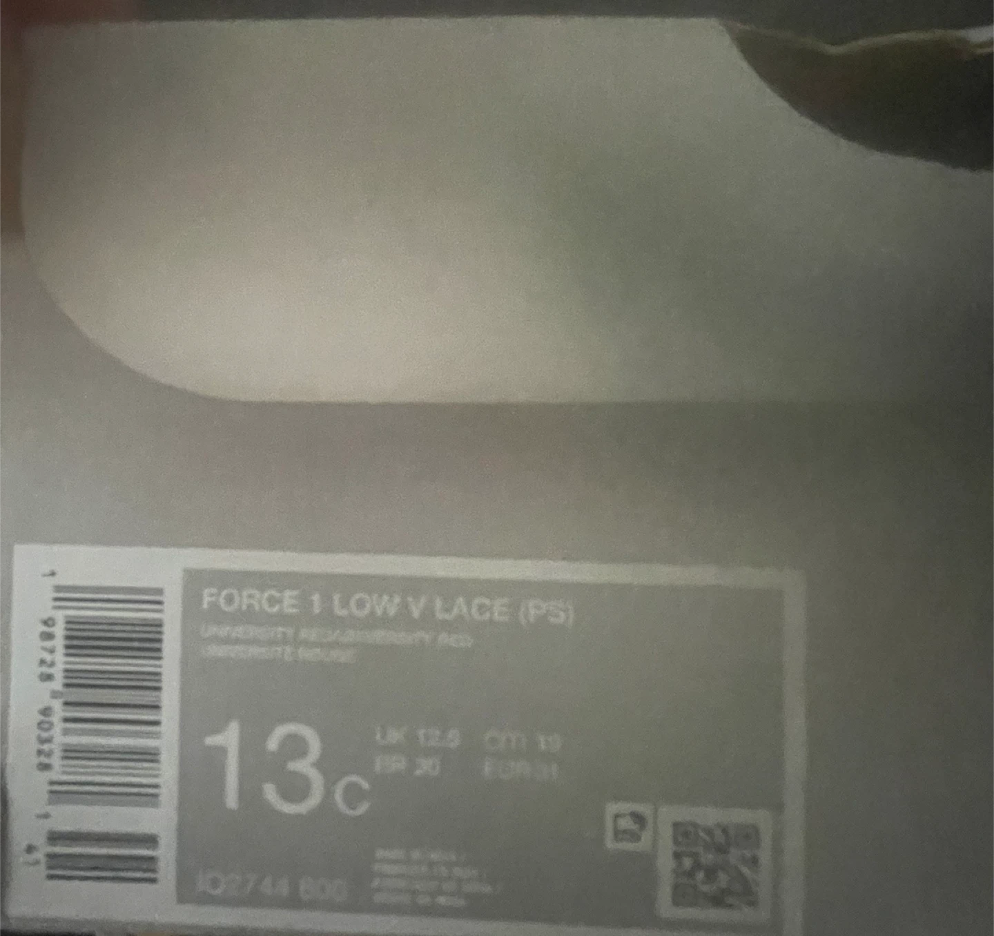 Nike Air Force 1 Low V Lace (PS) Red Sneakers