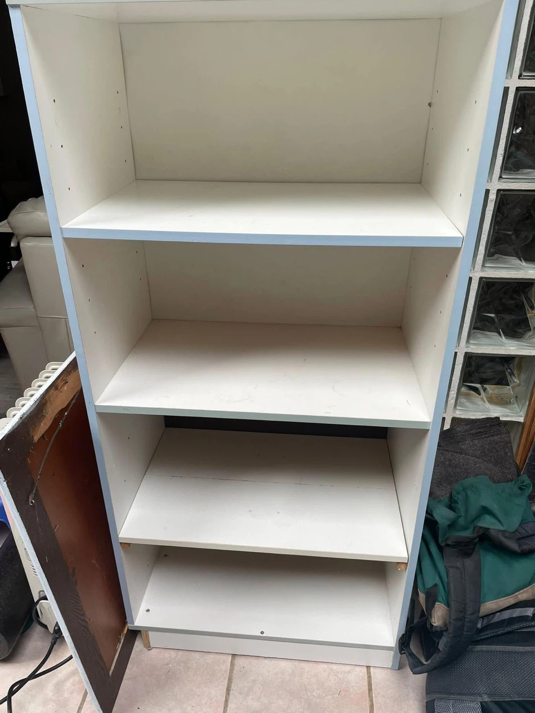 White 4-Shelf Bookcase - photo 3