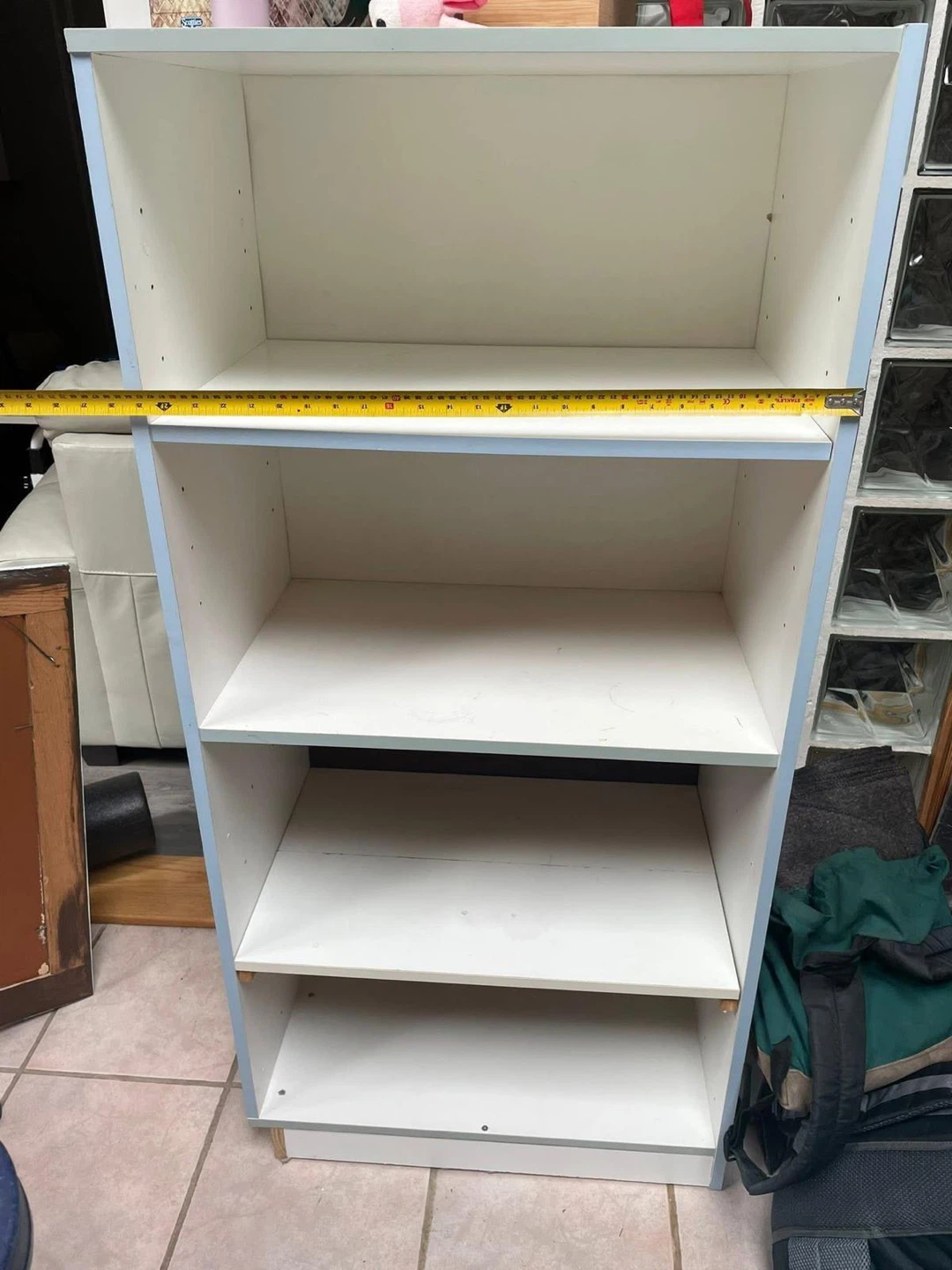 White 4-Shelf Bookcase