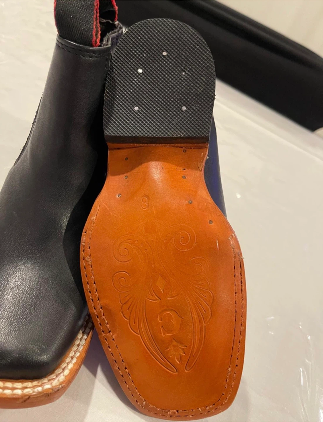 Black Square Toe Chelsea Boots - photo 3