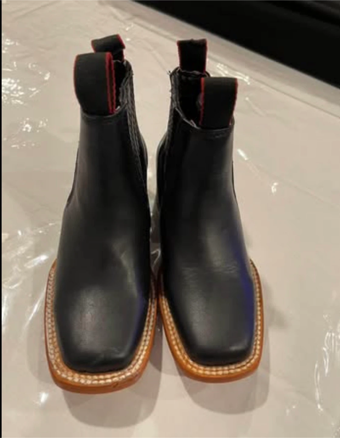 Black Square Toe Chelsea Boots - photo 2