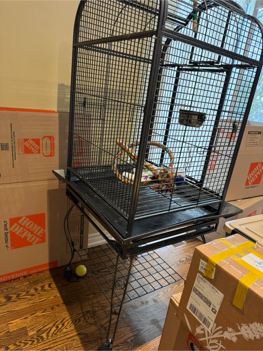 Large Bird Cage with Stand